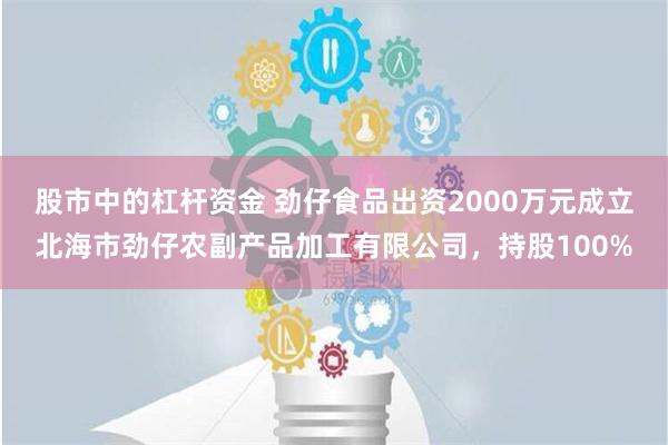 股市中的杠杆资金 劲仔食品出资2000万元成立北海市劲仔农副产品加工有限公司，持股100%