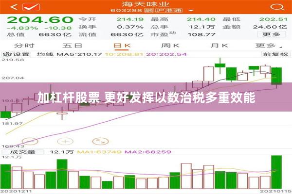 加杠杆股票 更好发挥以数治税多重效能